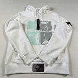 Stone Island - Graphic Print Hooded Sweatshirt White