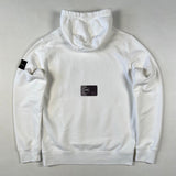 Stone Island - Graphic Print Hooded Sweatshirt White