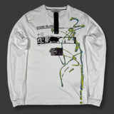 Stone Island - Graphic Print Long Sleeve T-Shirt White