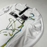 Stone Island - Graphic Print Long Sleeve T-Shirt White