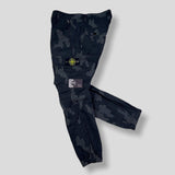 Stone Island - Grid Check Camo Cargo Trousers Black
