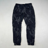 Stone Island - Grid Check Camo Cargo Trousers Black