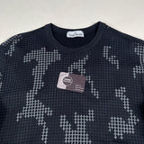 Stone Island - Grid check camo sweatshirt Black
