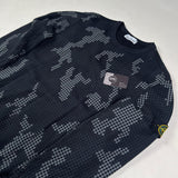 Stone Island - Grid check camo sweatshirt Black