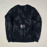 Stone Island - Grid check camo sweatshirt Black