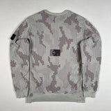 Stone Island - Grid Check Camo Sweatshirt Grey