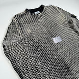 Stone Island - Hand Corrosion Cable Knit Jumper Black