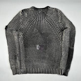 Stone Island - Hand Corrosion Cable Knit Jumper Black