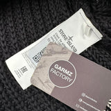 Stone Island - Hand Corrosion Cable Knit Jumper Black