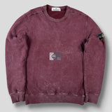 Stone Island - Hand Corrosion Sweatshirt Burgundy