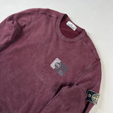 Stone Island - Hand Corrosion Sweatshirt Burgundy