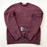 Stone Island - Hand Corrosion Sweatshirt Burgundy