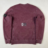 Stone Island - Hand Corrosion Sweatshirt Burgundy