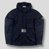 Stone Island - Hooded Button Overshirt Navy