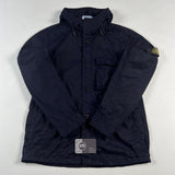 Stone Island - Hooded Button Overshirt Navy