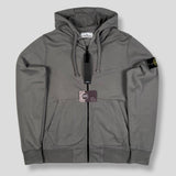 Stone Island - Hooded Zip Sweatshirt Grey