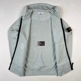 Stone Island - Hooded Zip Sweatshirt Light Blue