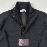Stone Island - Lambswool 1/4 Button Knit Jumper Grey