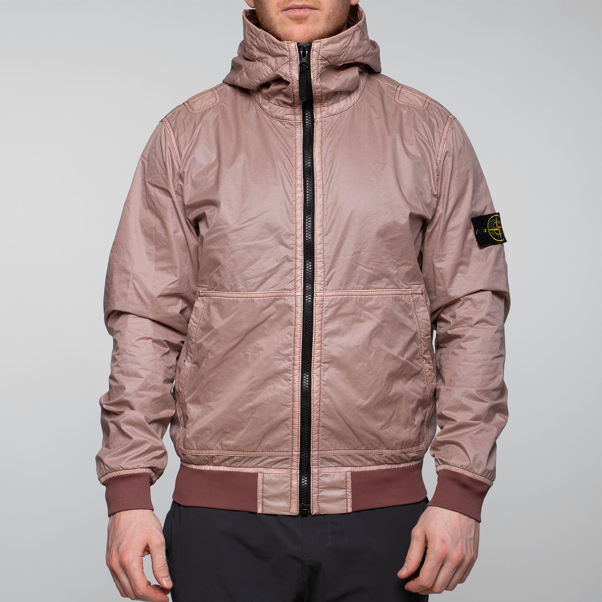 Stone Island Lamy Flock Hooded Jacket Pink – Garmz Factory