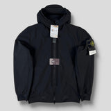 Stone Island - Light Soft Shell-R e-dye technology Hooded Jacket Black