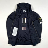 Stone Island - Light Soft Shell-R e-dye technology Hooded Jacket Navy