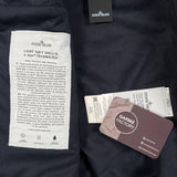 Stone Island - Light Soft Shell-R e-dye technology Hooded Jacket Navy