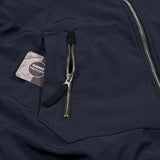Stone Island - Light Soft Shell-R e-dye technology Hooded Jacket Navy