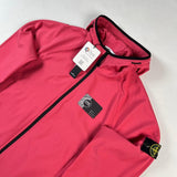 Stone Island - Light Soft Shell-R e-dye technology Hooded Jacket Pink