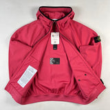 Stone Island - Light Soft Shell-R e-dye technology Hooded Jacket Pink