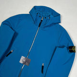 Stone Island - Light Soft Shell-R Hooded Jacket Blue