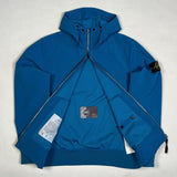 Stone Island - Light Soft Shell-R Hooded Jacket Blue
