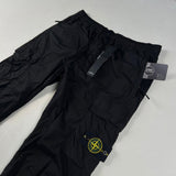 Stone Island - Logo Patch Cargo Trousers Type RE-T Black