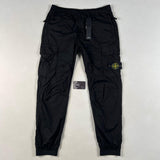 Stone Island - Logo Patch Cargo Trousers Type RE-T Black