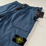 Stone Island - Logo Patch Cargo Trousers Type RE-T Blue