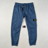 Stone Island - Logo Patch Cargo Trousers Type RE-T Blue