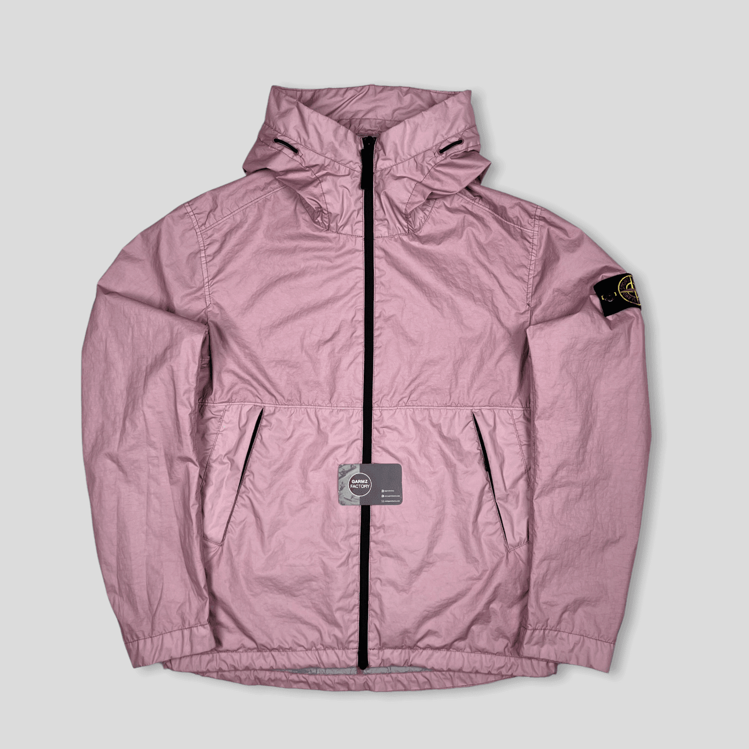 Stone Island Membrana 3L Tc Hooded Jacket Pink – Garmz Factory