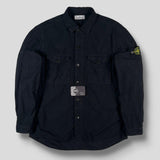 Stone Island - Moleskin Brushed Cotton Overshirt Black