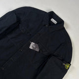 Stone Island - Moleskin Brushed Cotton Overshirt Black