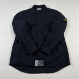 Stone Island - Moleskin Brushed Cotton Overshirt Black