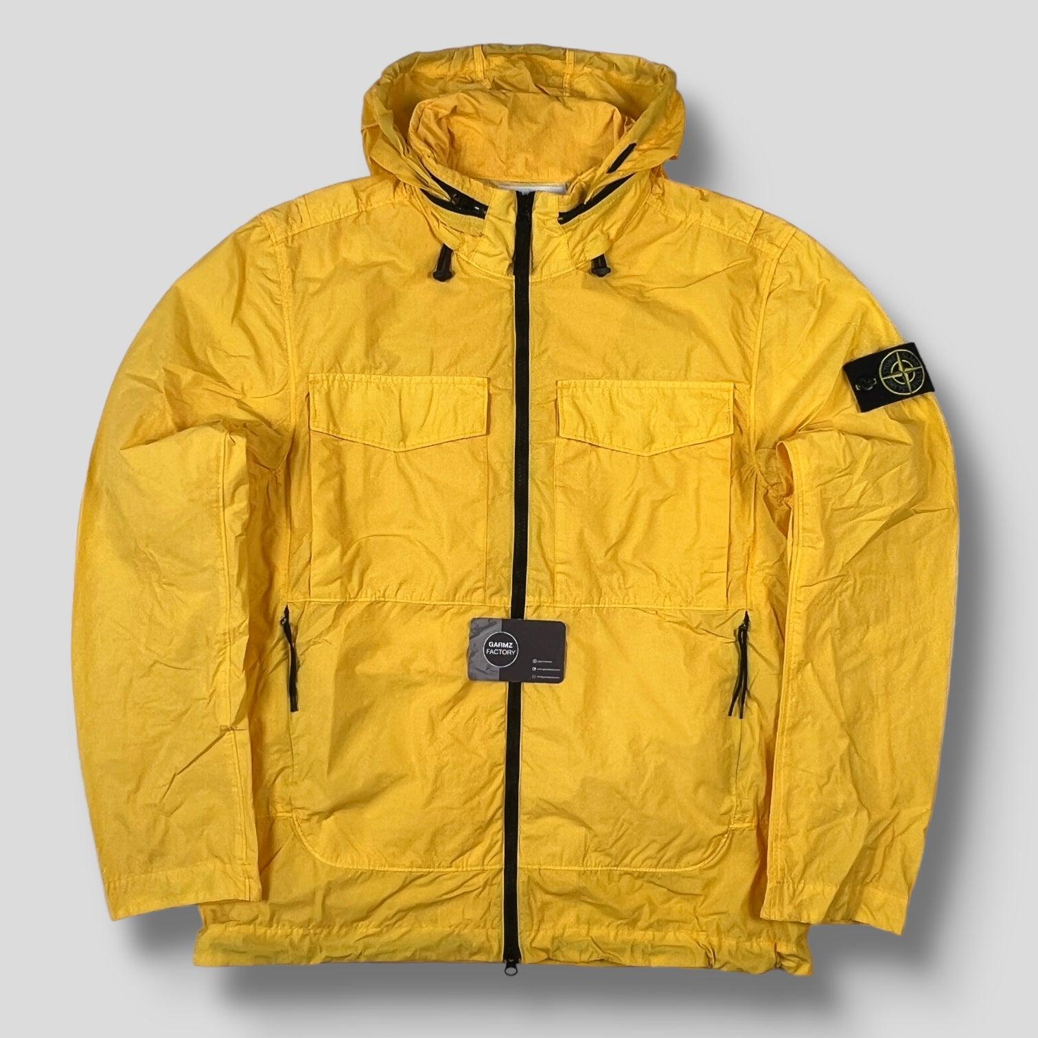 Stone Island Naslan Light Watro Hooded Jacket Yellow – Garmz Factory