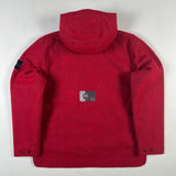 Stone Island - Needle Punched Reflective Hooded Jacket Red