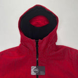 Stone Island - Needle Punched Reflective Hooded Jacket Red