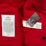 Stone Island - Needle Punched Reflective Hooded Jacket Red