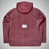 Stone Island - Needle Punched Reflective Hooded Jacket Red