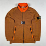 Stone Island - Nylon Blend Hooded Zip Sweatshirt Orange