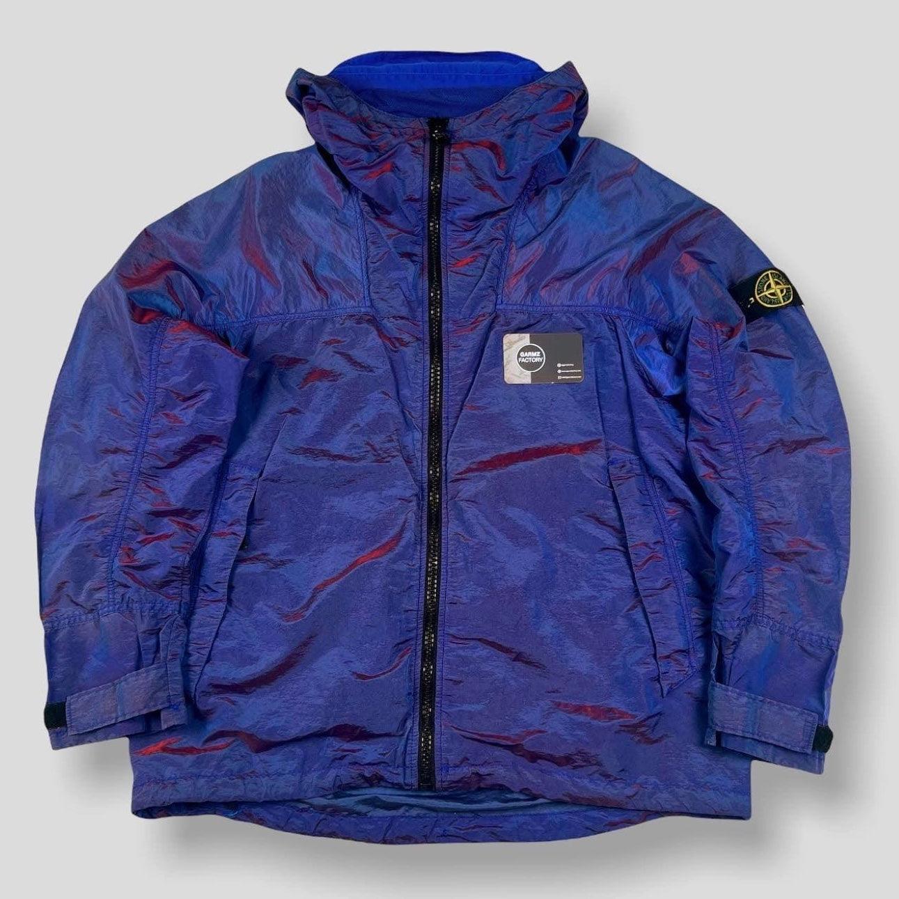 Stone Island Nylon Metal Colour Weft Jacket Purple Red Garmz Factory