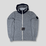 Stone Island - nylon metal hooded jumper light blue