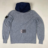 Stone Island - nylon metal hooded jumper light blue