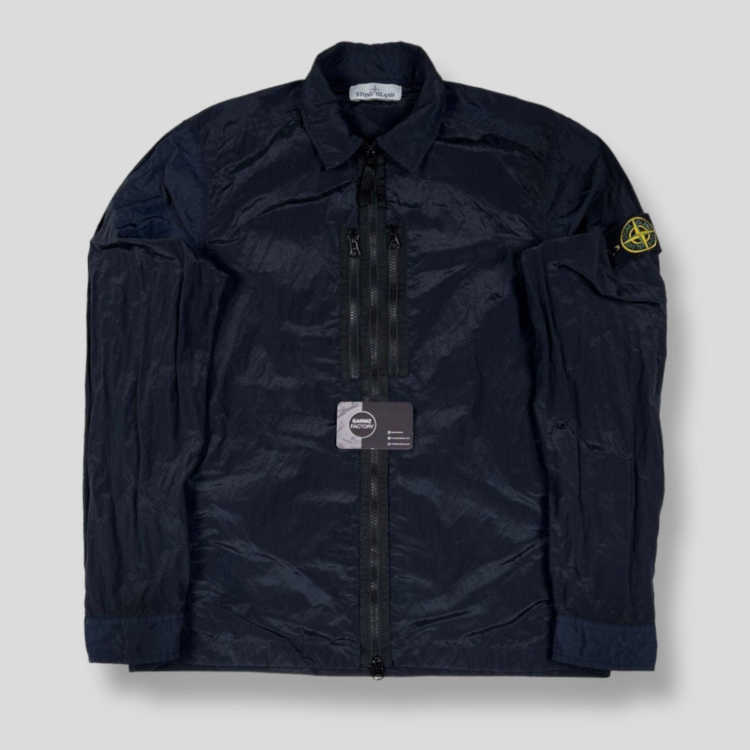 Stone Island Nylon Metal Overshirt Navy – Garmz Factory