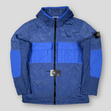 Stone Island - nylon metal ripstop hooded jacket blue
